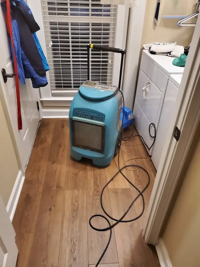 Commercial dehumidifier deployed for Flood Damage Cleanup in Waverly
